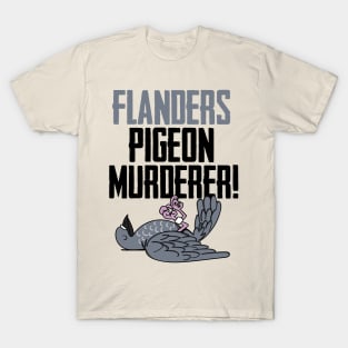 General Melchett Flanders Pigeon Murderer T-Shirt